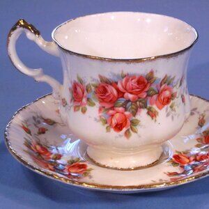 Paragon Elizabeth Rose Tea Cup and Saucer